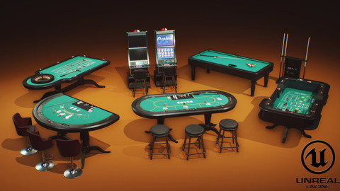 Casino Props Pack UE4 UNITY