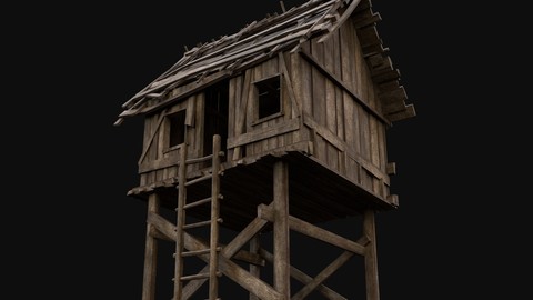 Wooden Medieval Watchtower