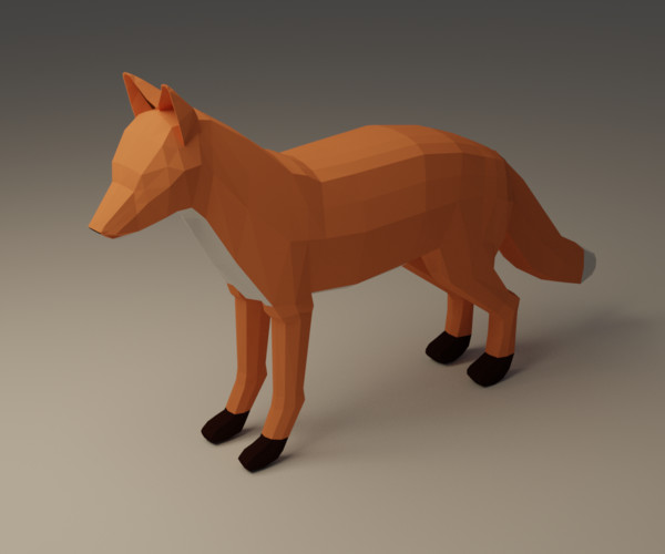 ArtStation - Low poly fox | Resources