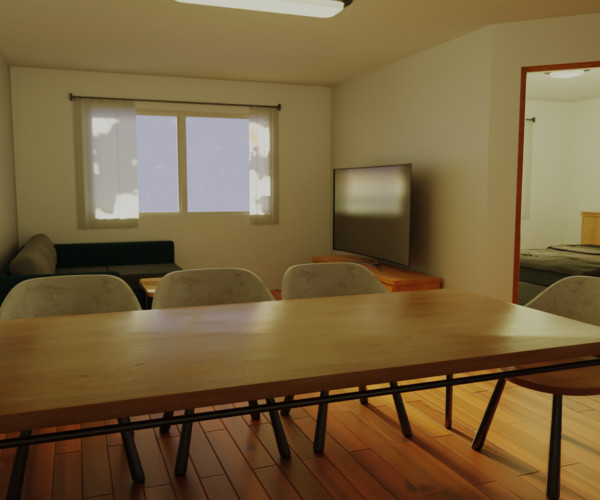 ArtStation - Realistic House Interior (Blend file) | Resources