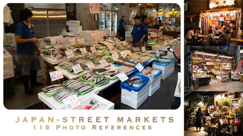 JAPAN - STREET MARKETS - 118 photo references