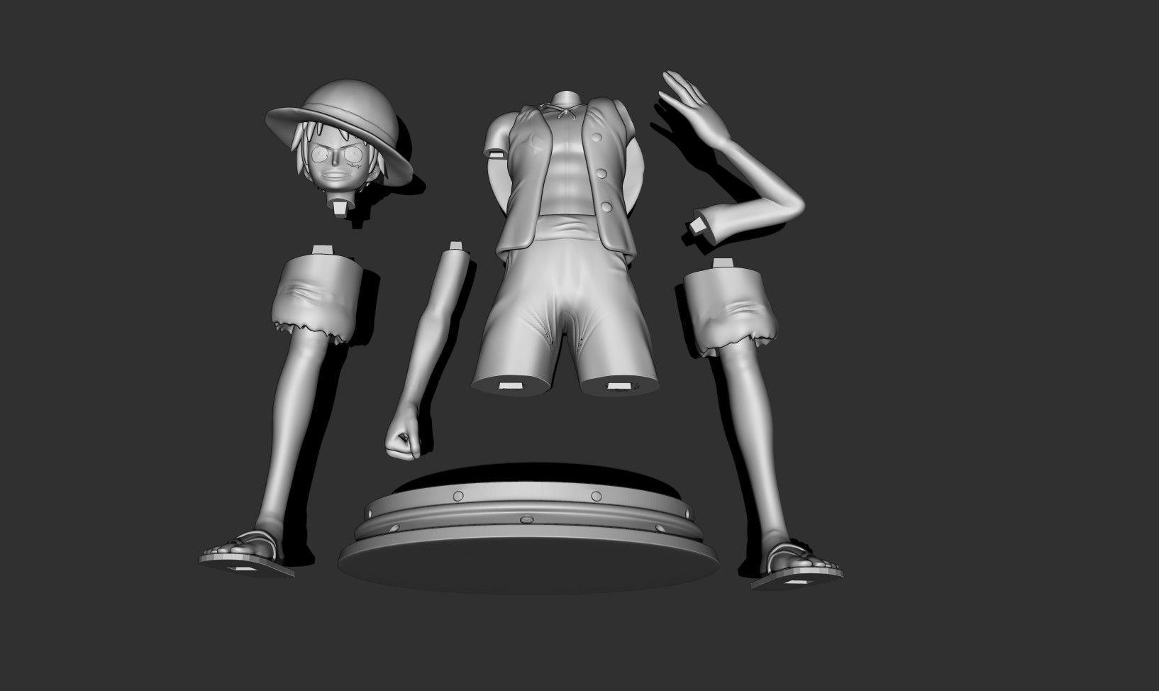 Artstation Luffy One Piece Fan Art Game Assets