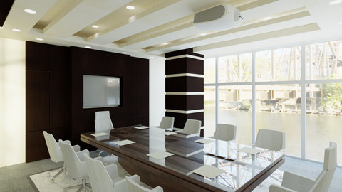 Revit Office interior design 3D model