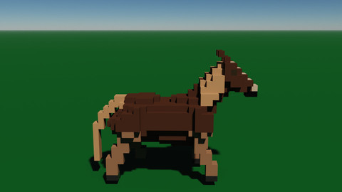 Voxel Horse