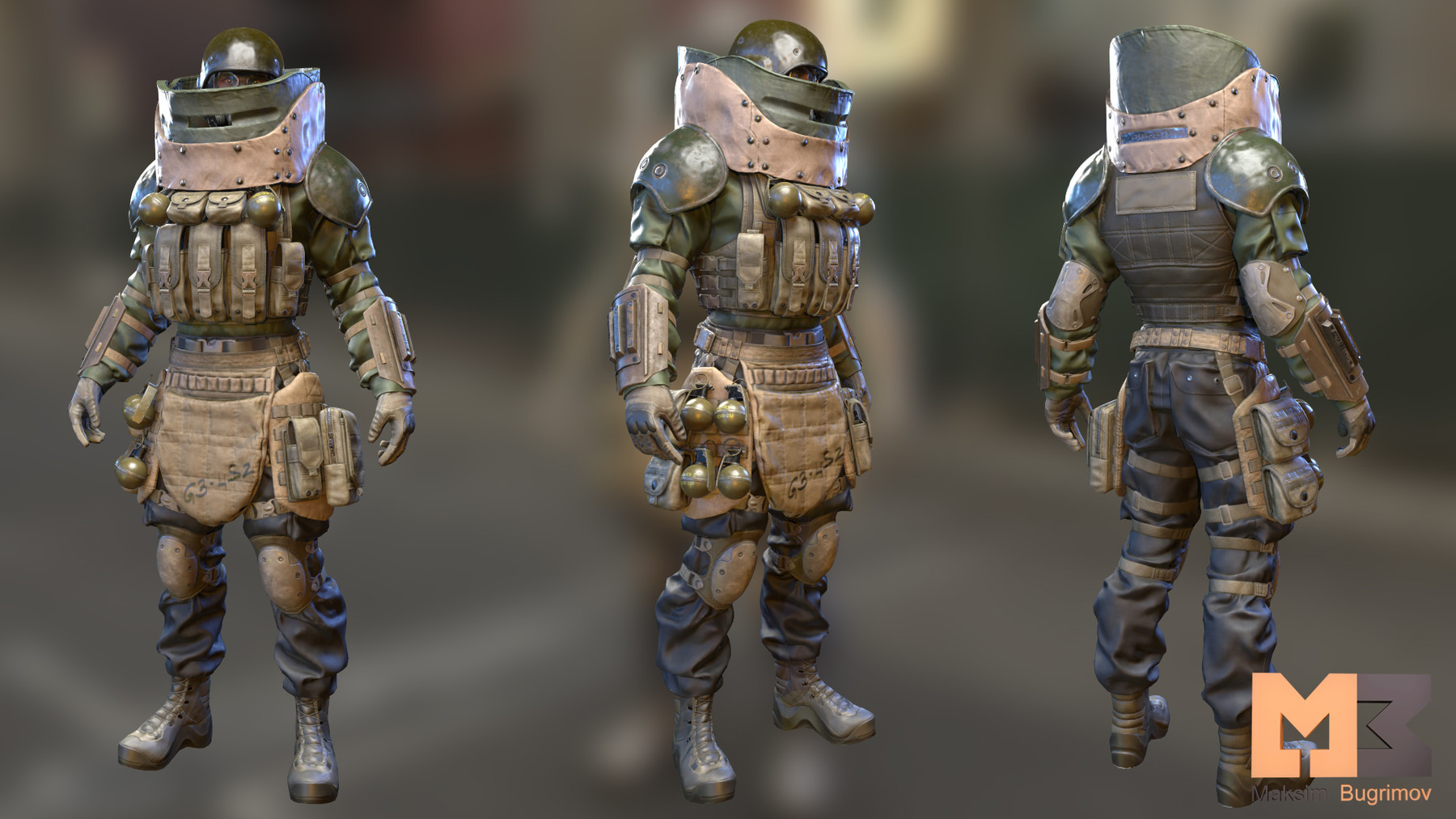 ArtStation - Soldier Sapper | Game Assets