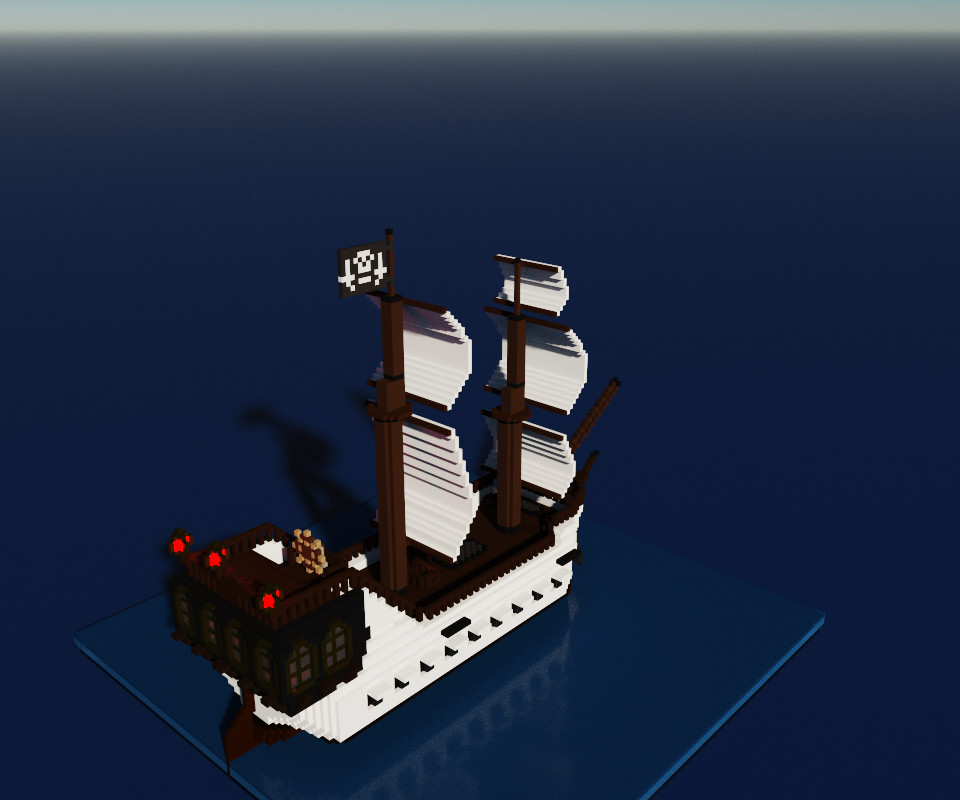 ArtStation - Voxel Pirate Ship | Game Assets