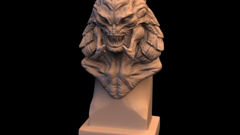 Arlen Crane bust 3D print mode