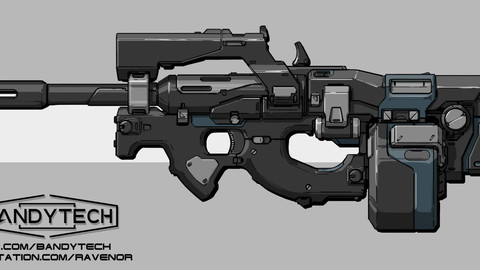 Futuristic P90 concept