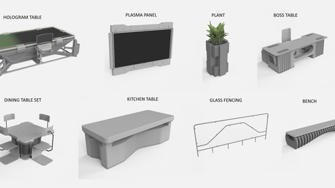 sci-fi furniture (exterior)