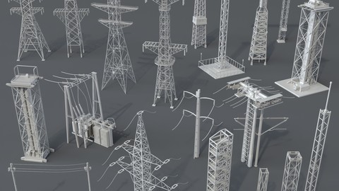 Electric Towers - 20 pieces