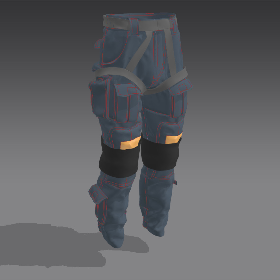 ArtStation Trousers Combat Marvelous Designer Resource Resources