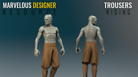 Trousers - Riding - Marvelous Designer Resource