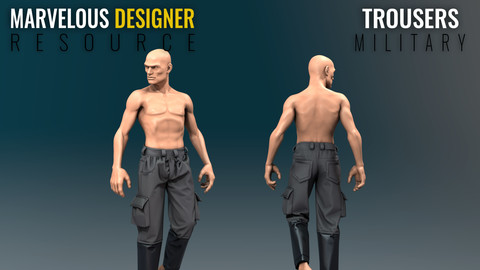 Trousers - Military - Marvelous Designer Resource