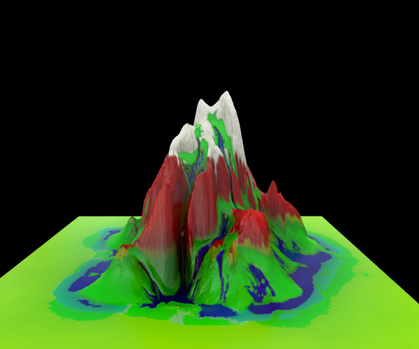 ArtStation - Mountains and rocks alpha (displacement) maps pack