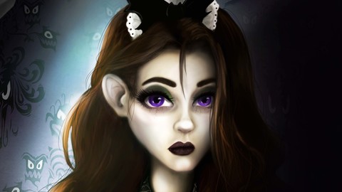 Haunted Mansion Maid / Ghost Hostess Digital Print