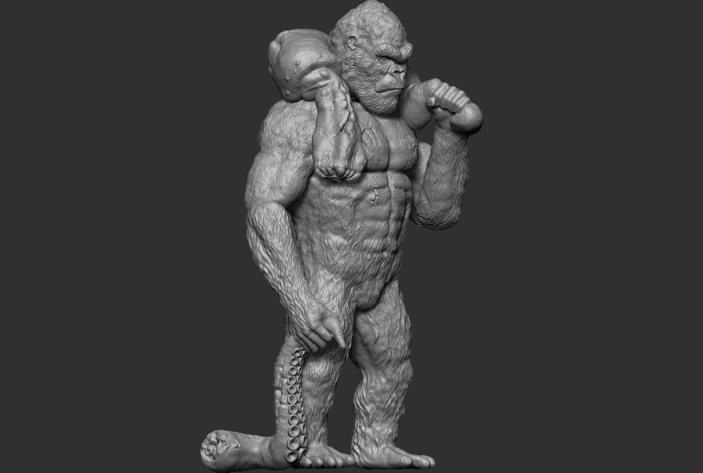 ArtStation 3D printing King Kong concept