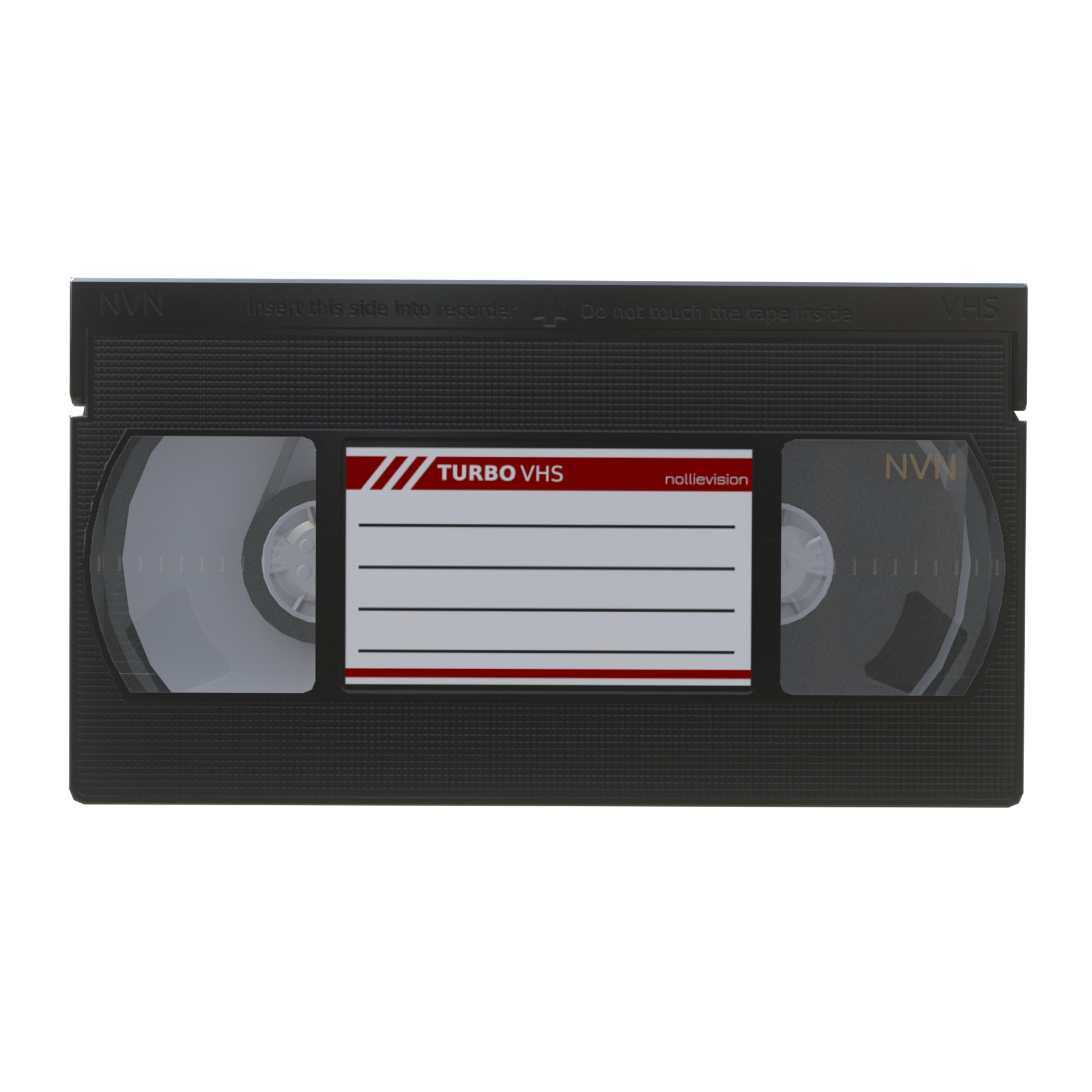 ArtStation - VHS Cassette - Blank, Red and Blue label | Game Assets