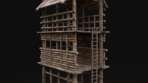 Next Gen AAA Forest Wooden Watchtower