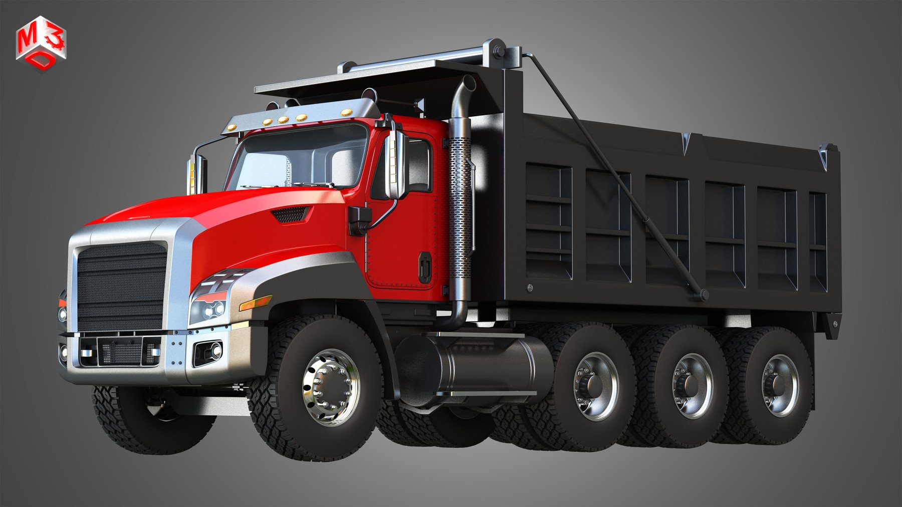 ArtStation - Tri-Axle Dump Truck | Resources