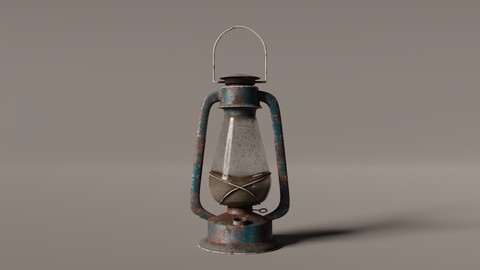 Old West Oil Lamp