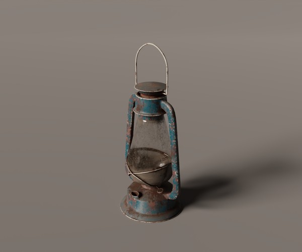 ArtStation Old West Oil Lamp Game Assets