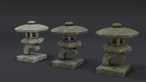 Japanese Stone Lantern 4