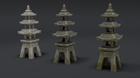 Japanese Stone Lantern 9