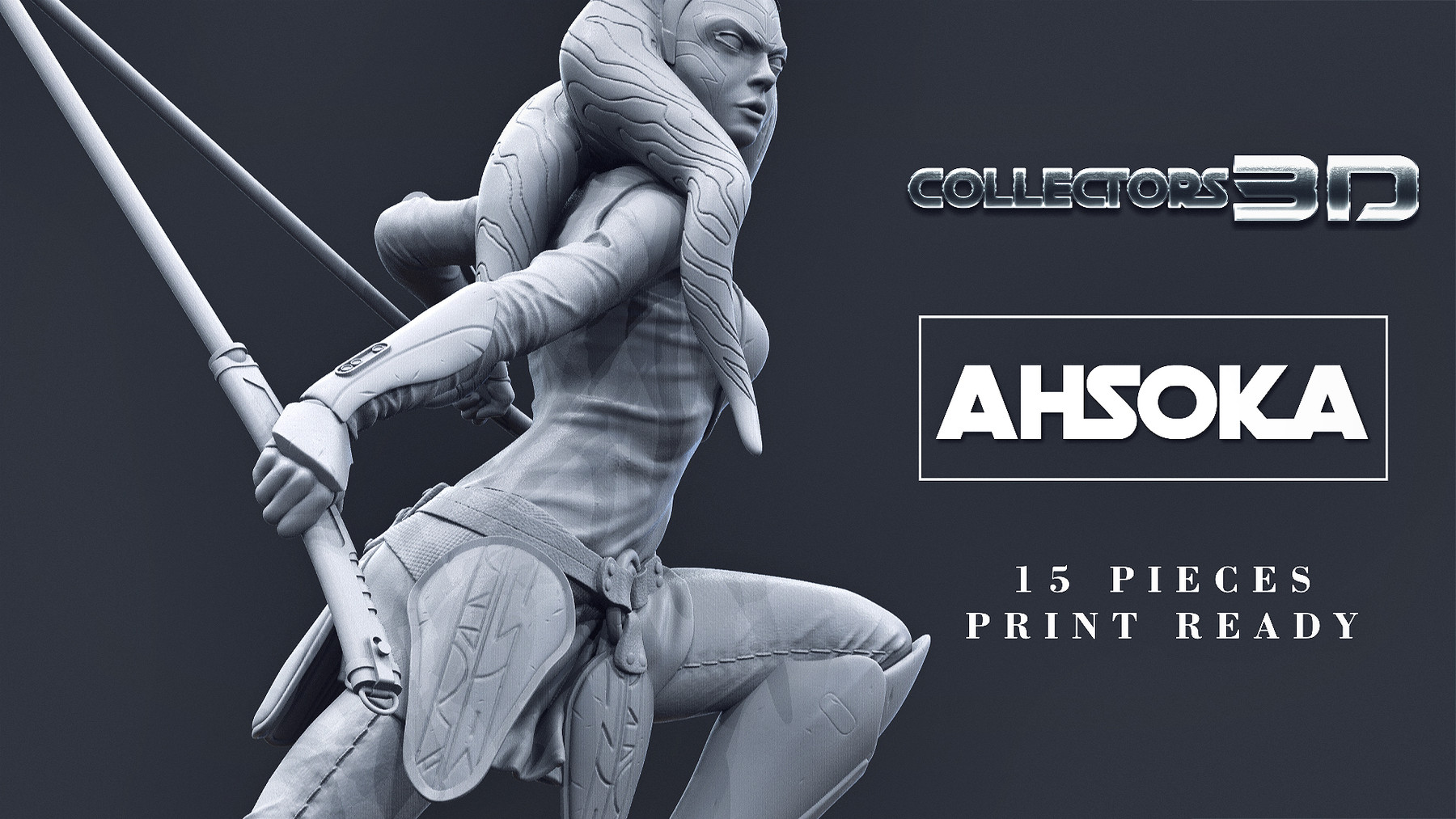 Ahsoka Tano 3D printable figure