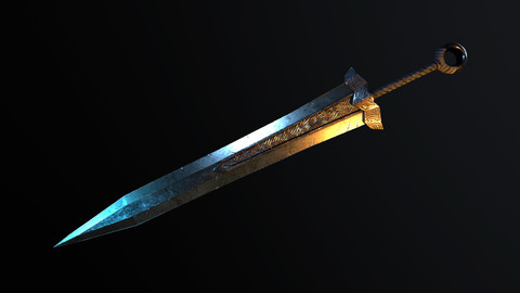 Big Sword - Low Poly Model