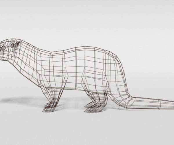 ArtStation - Low Poly Cartoon Otter | Resources