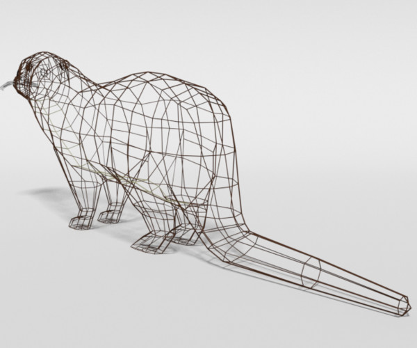 ArtStation - Low Poly Cartoon Otter | Resources