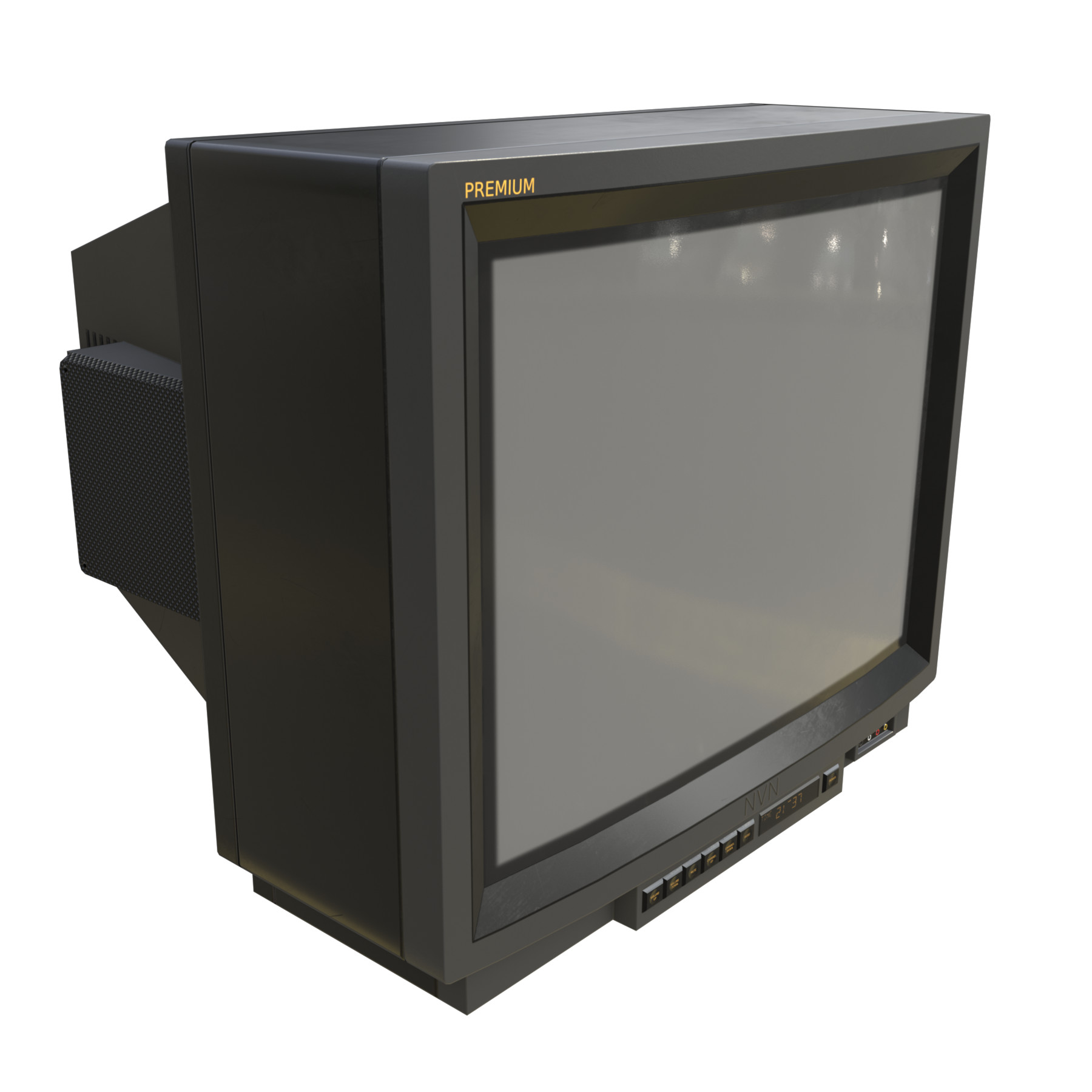 ArtStation - Retro CRT TV 29 Inches Gray | Game Assets