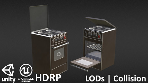 Retro Gas Oven Brown