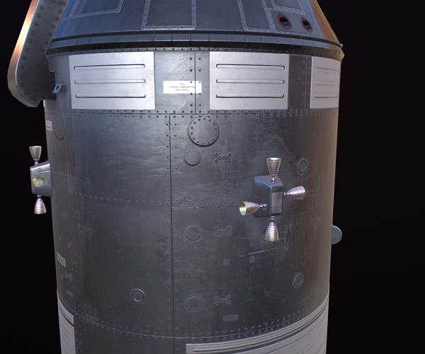ArtStation - Apollo command and service module - 3D model | Game Assets