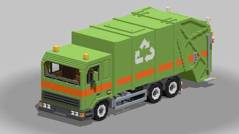 Voxel Garbage Truck