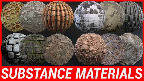 Substance Material Pack x 12