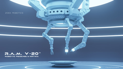 R.A.M. Robotic Assembly Matrix - robotic arm 3D scifi concept model