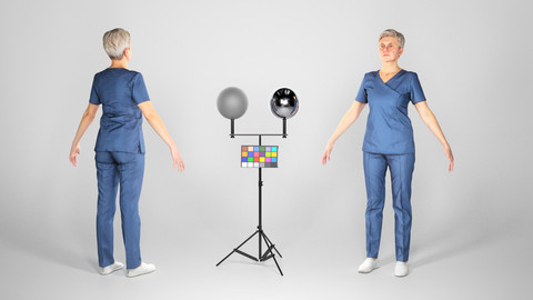 Adult surgical nurse ready for animation 127