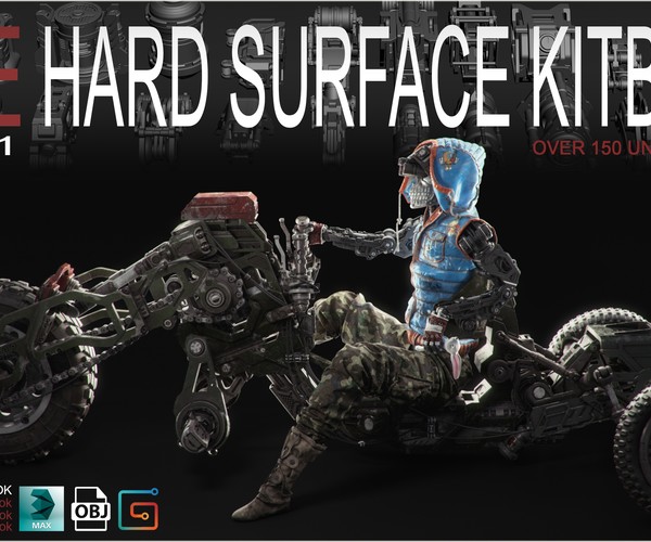 ArtStation Hard Surface Kitbash Vol 1 Resources
