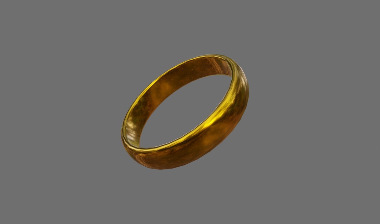 Magic gold ring game symbol