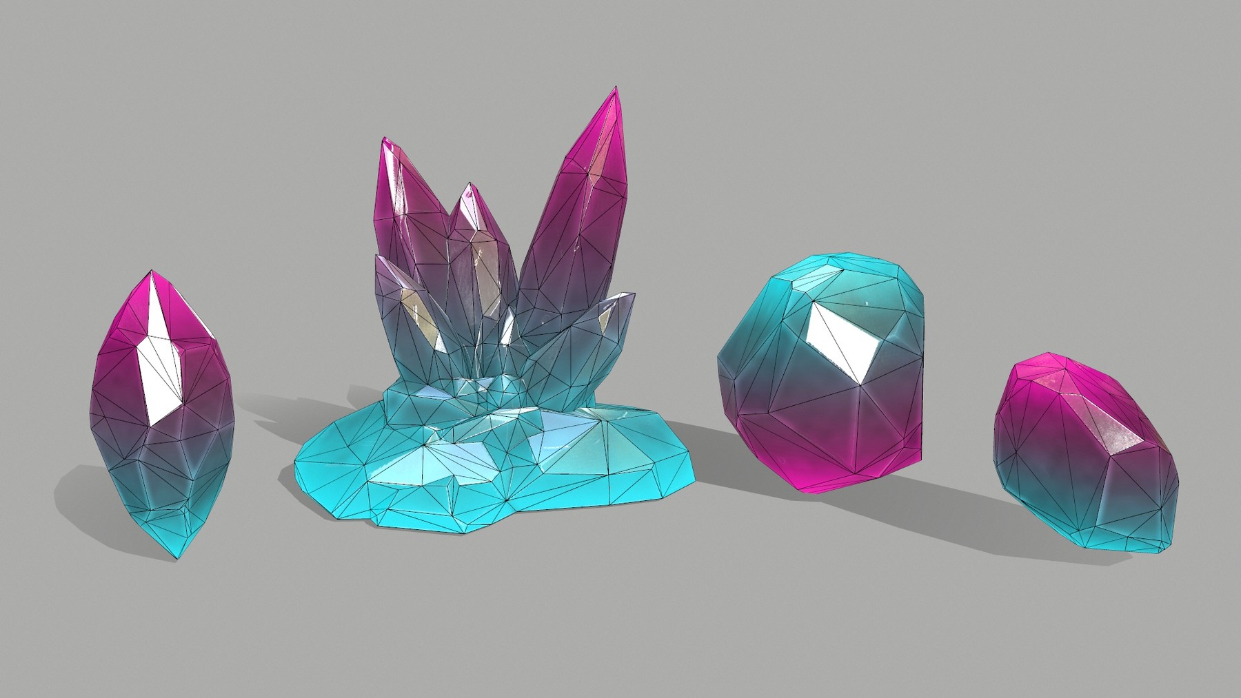 ArtStation - Crystal Set | Game Assets