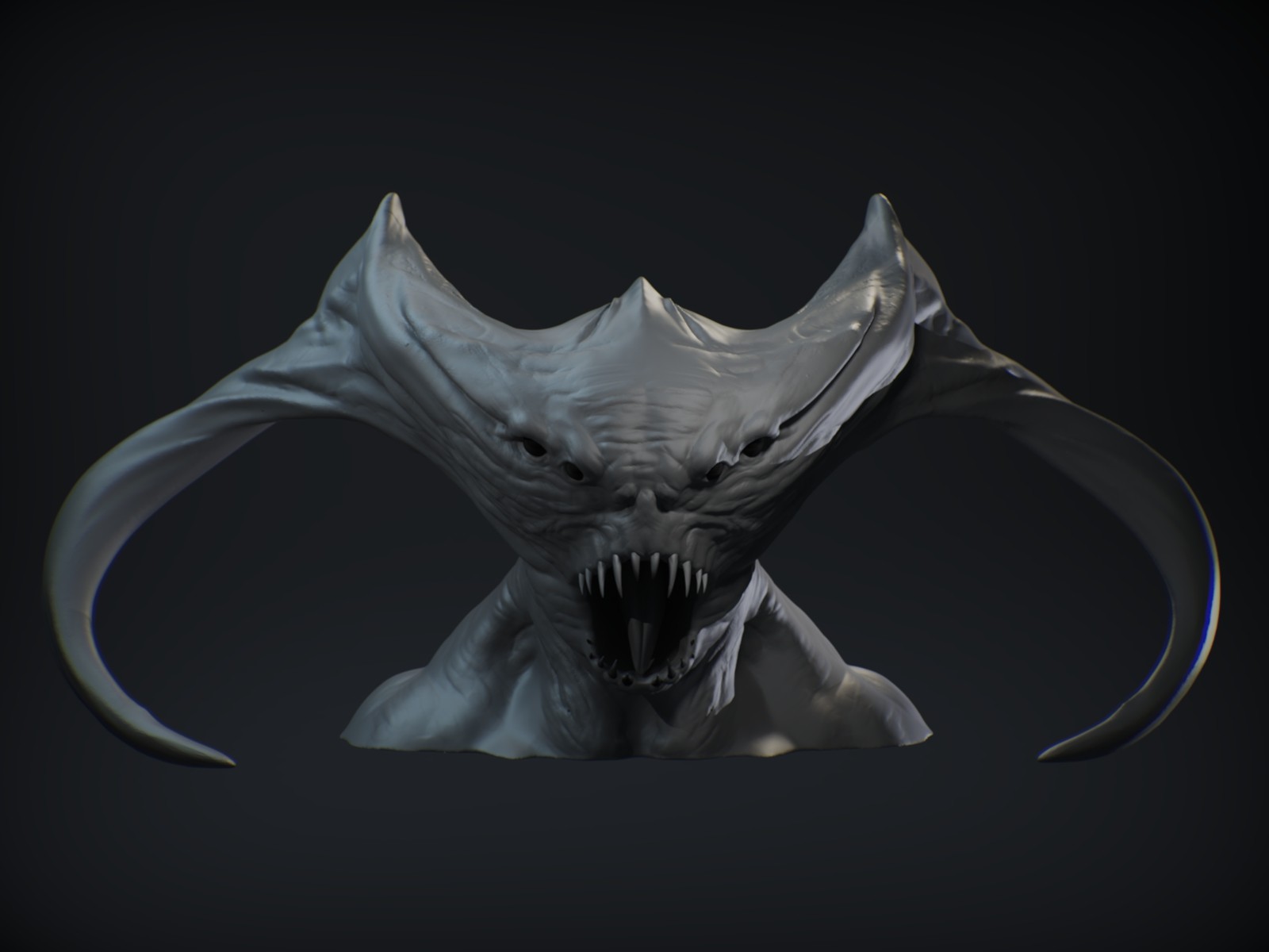 Сайт demons. Organic 3d model.