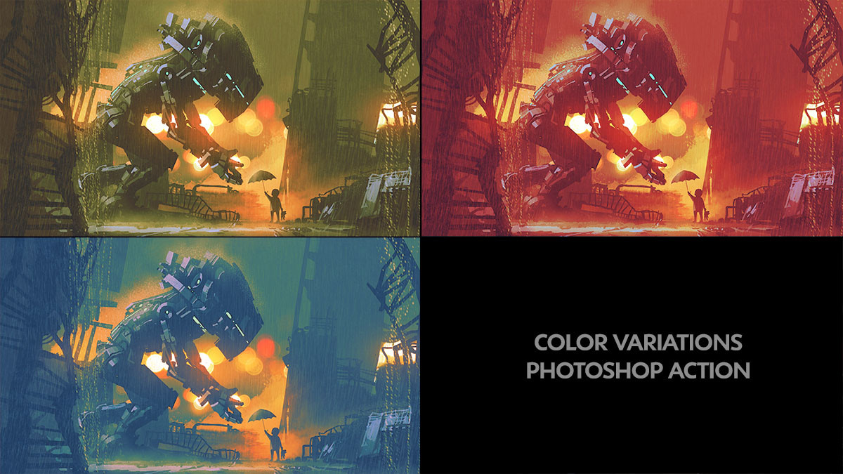 ArtStation - Color Variations - Photoshop Action | Artworks