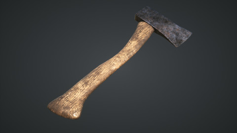 Axe for Games Low-poly 3D