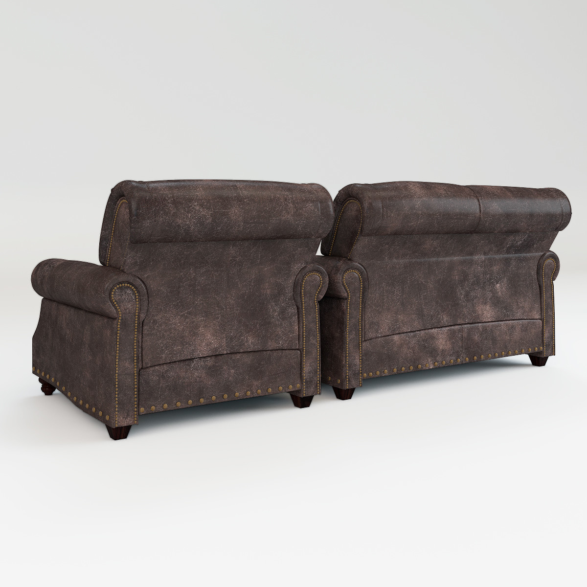 ArtStation Leather sofa and chair Landry Resources