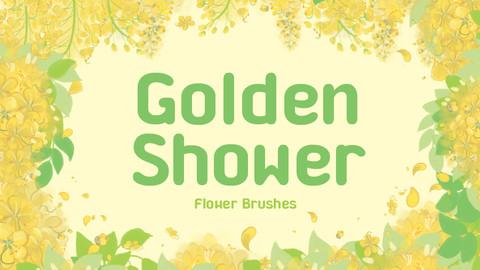 Golden shower flower brushes