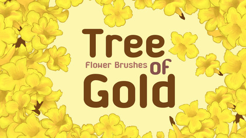 Tree of Golden Flower Brush