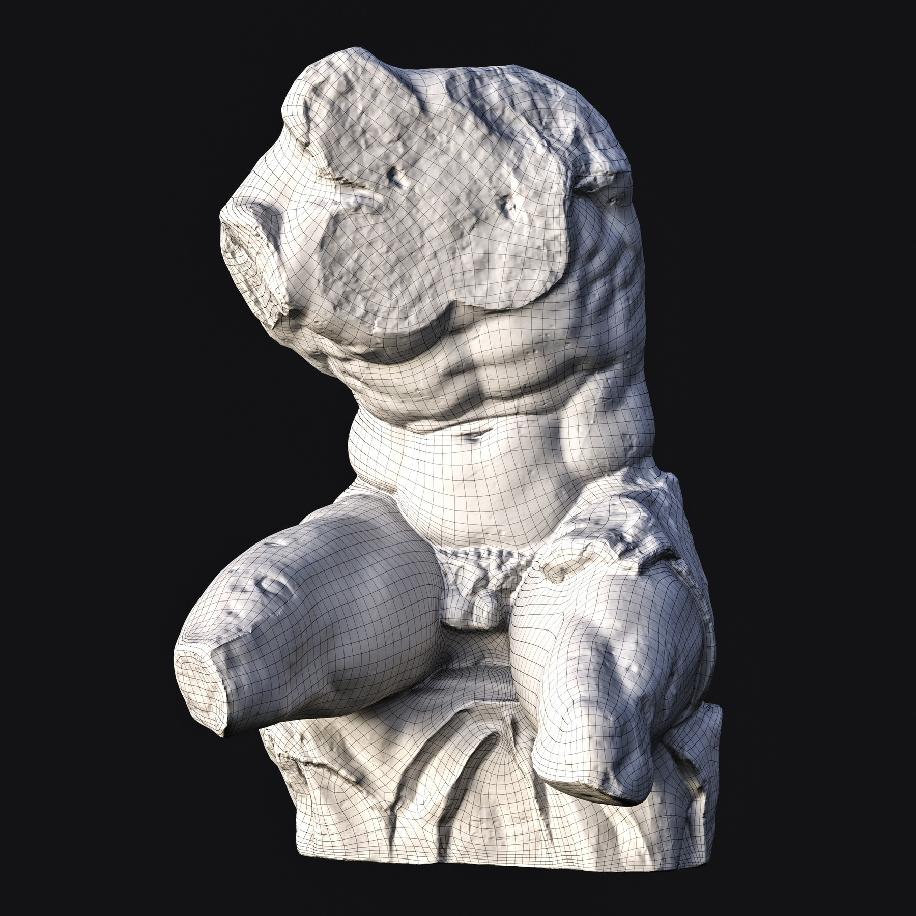 ArtStation Belvedere Torso Sculpture  3D  model 