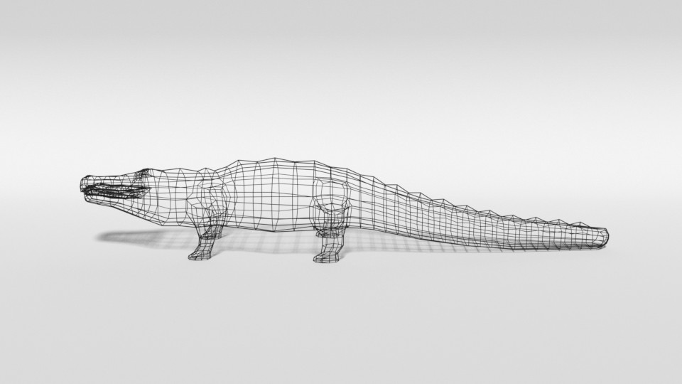 ArtStation - Low Poly Cartoon Crocodile | Resources