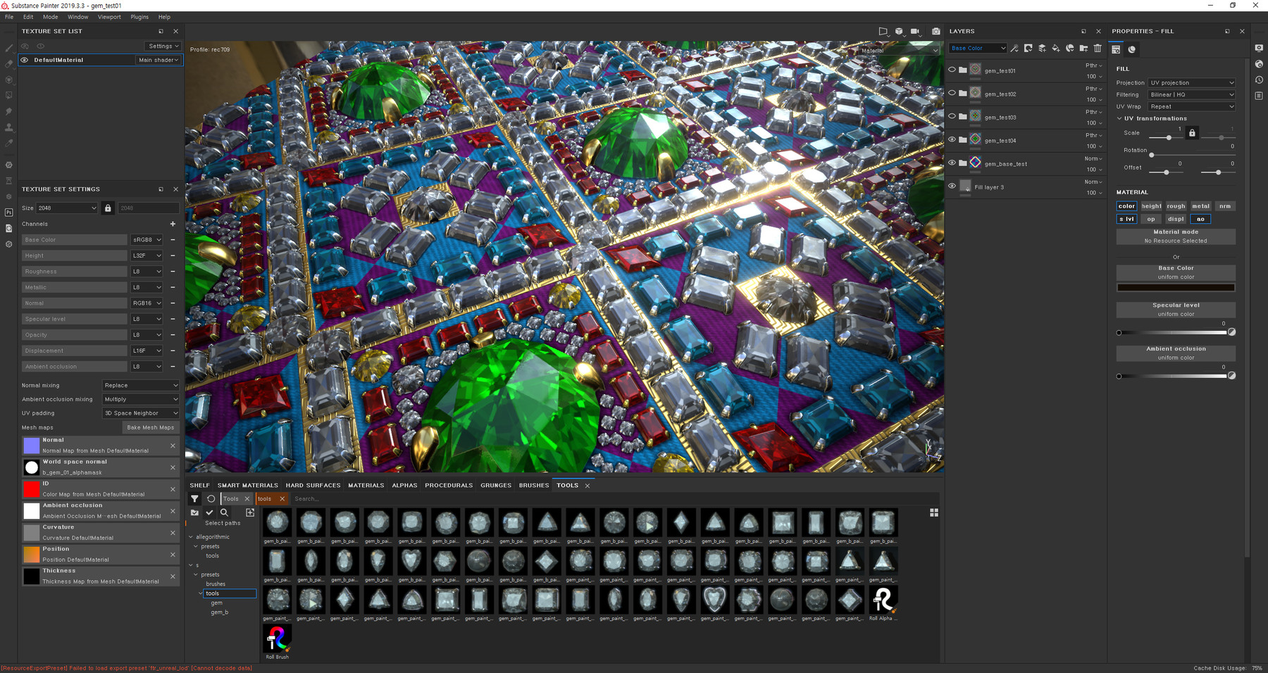 ArtStation gem_paint(substance painter) Resources